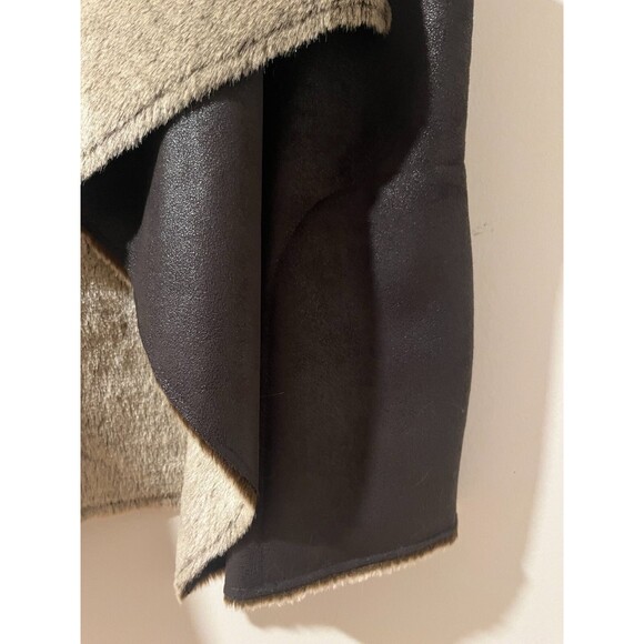 Marc New York Andrew Marc Dark Brown Faux Fur & Suede Festival Vest Womens M - Picture 4 of 9